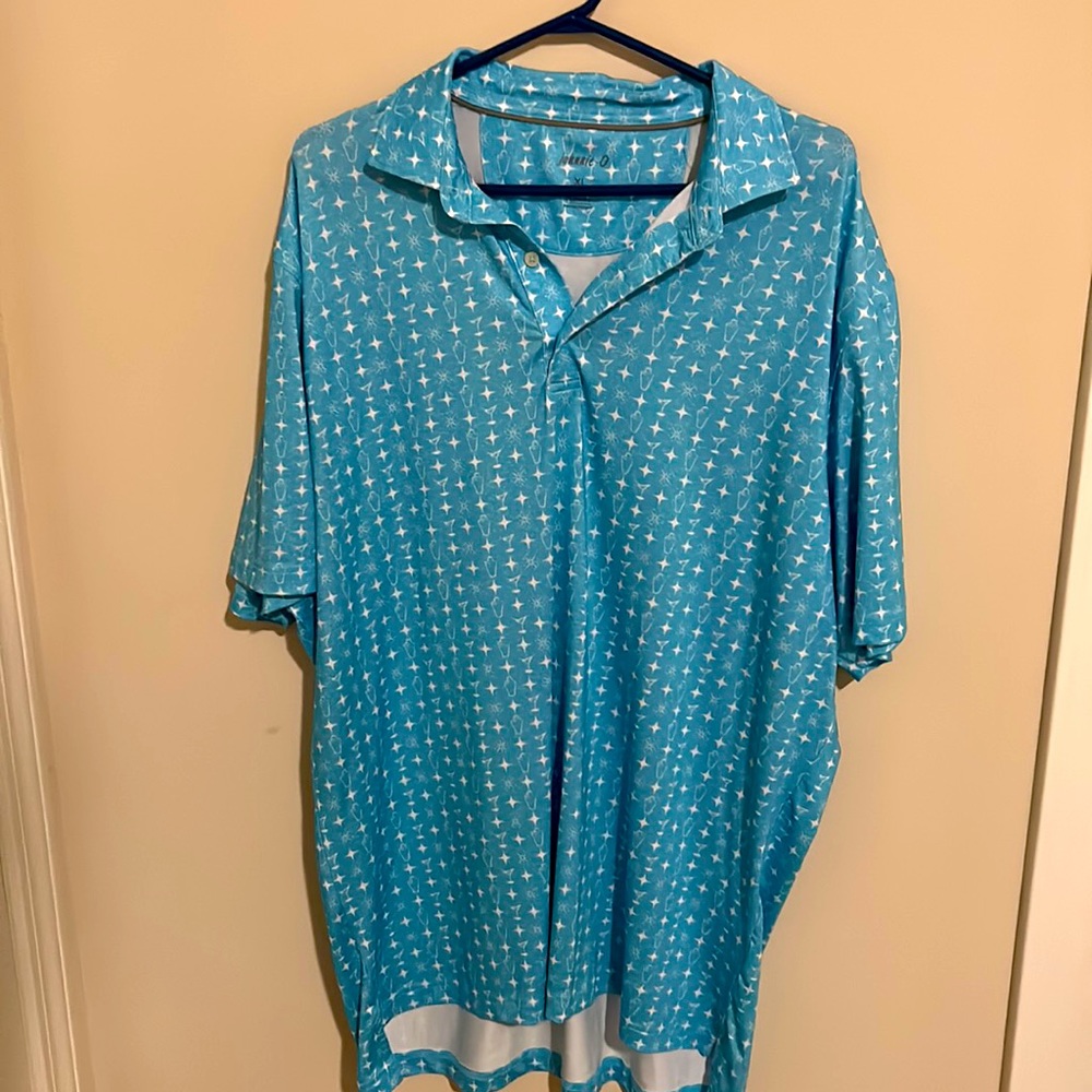 Johnnie-O XL Cocktail Shaker Martini Golf Polo